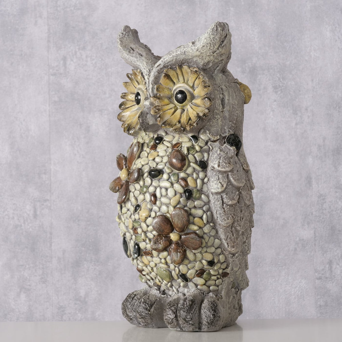Boltze - Figur Eule Milvana aus Magnesia Höhe 39 cm