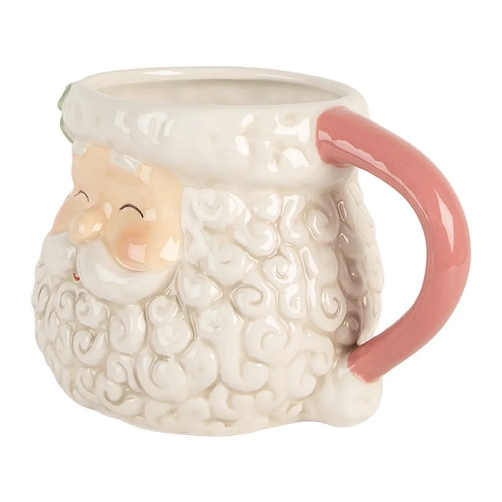 Clayre &amp; Eef - Santa-Becher mit rosa Henkel 550 ml