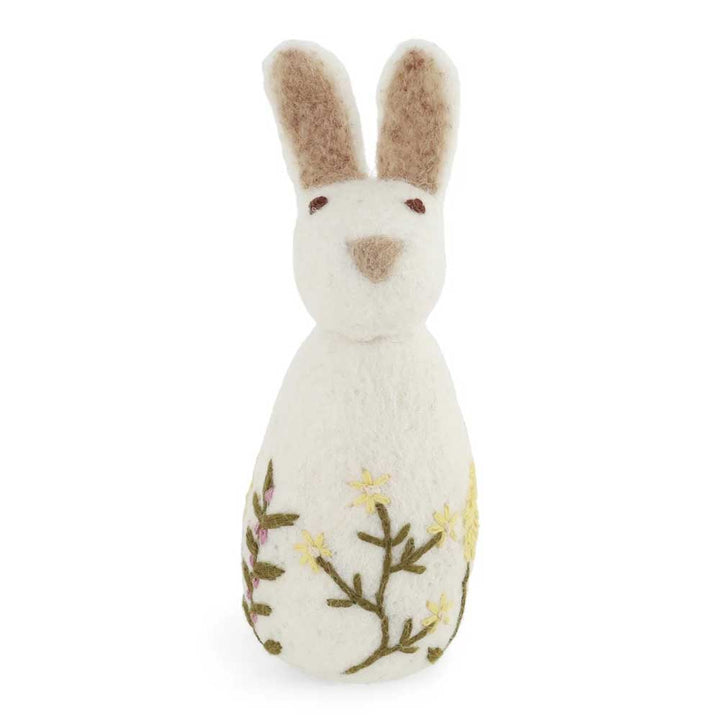 Gry &amp; Sif - Großer Hase Filz mit Blumenstickerei