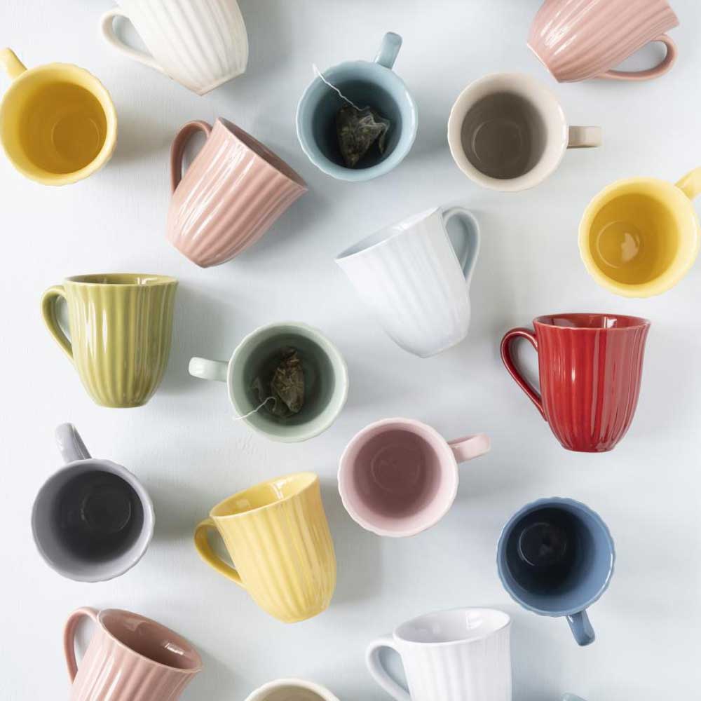 Ib Laursen - Tasse mit Rillen Mynte