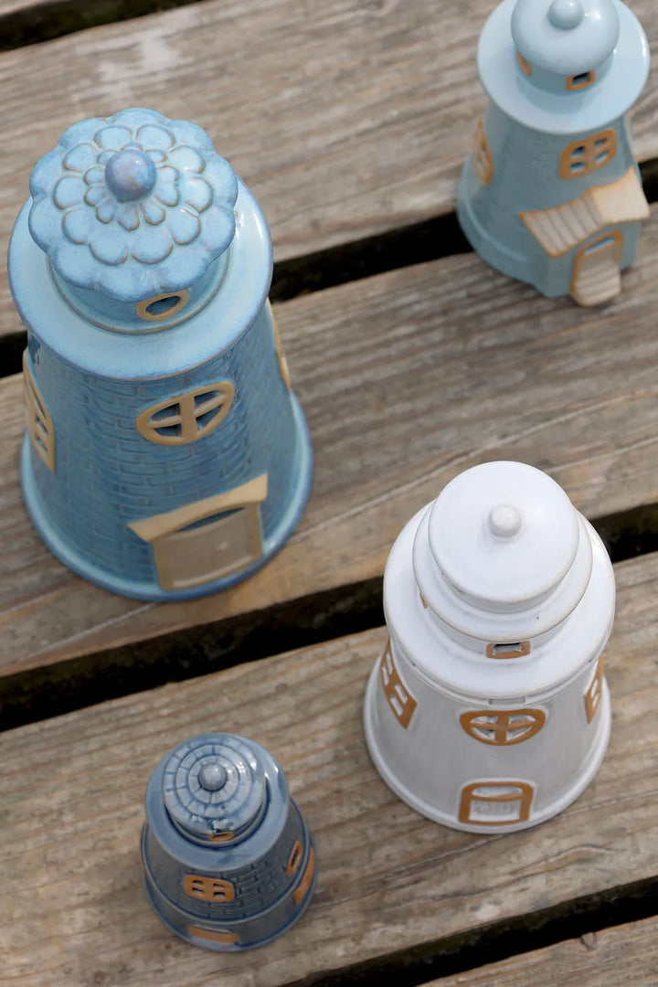 Chic Antique - Leuchtturm Keramik LED Ocean