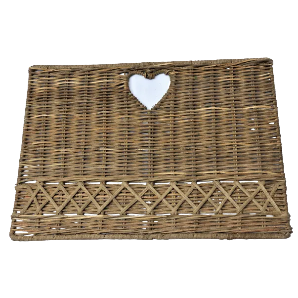 Best Style Living - Rechteckiges Rattan-Tischset &