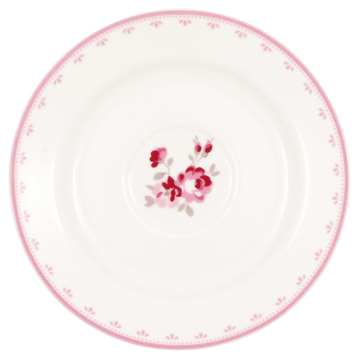 GreenGate - Elsy Tasse mit Untertasse White