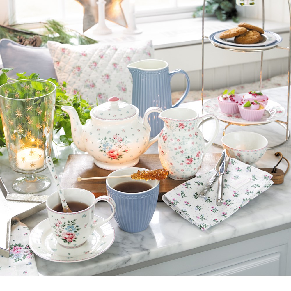 GreenGate - Clara Tasse &amp; Untertasse weiß