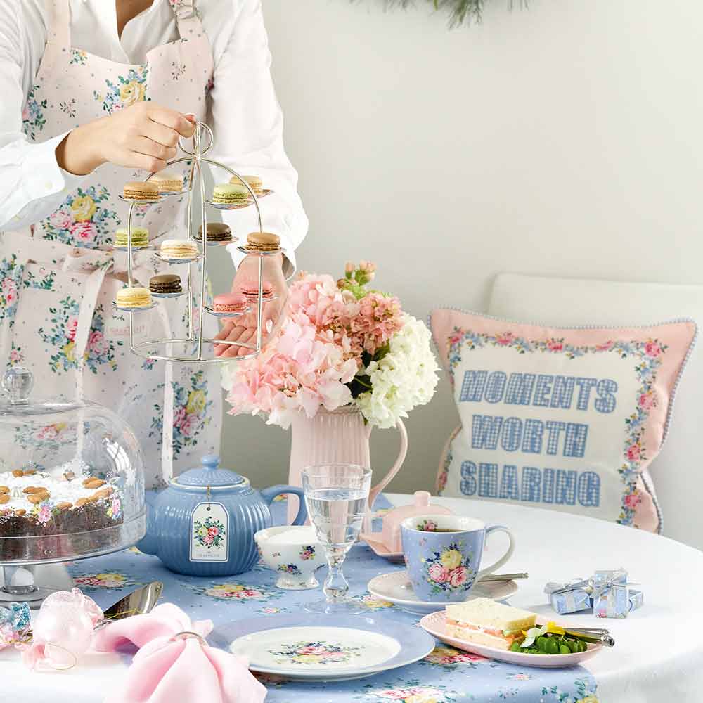 GreenGate - Laura Speiseteller dusty blue